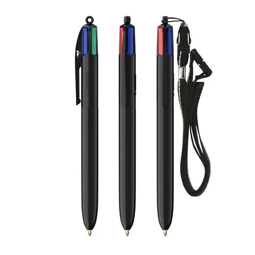 3460001101-02-NewUpper-id459-jan26 BIC® 4 Couleurs® bille + Lanyard