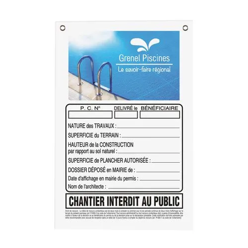 PANNEAU CHANTIER 80X120 CM 3MM