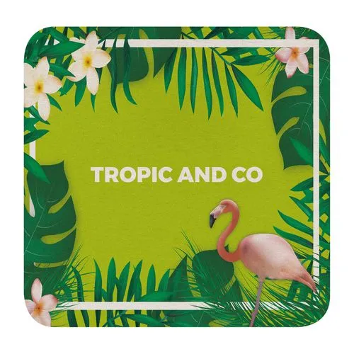 SOUS-VERRE CARRE 9,3 CM 2FACES