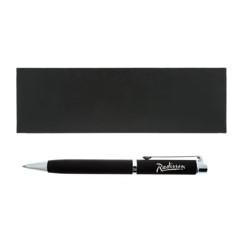 PARURE STYLO BILLE METAL+GOMME