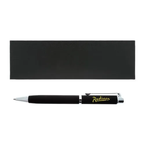 PARURE STYLO BILLE METAL+GOMME