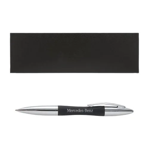 PARURE STYLO BILLE METAL+GOMME