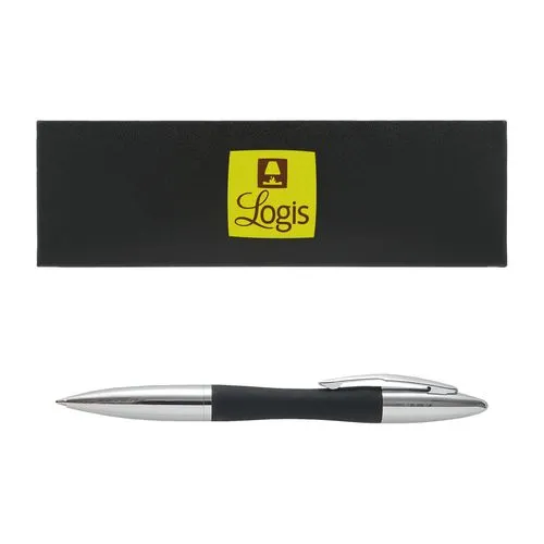 PARURE STYLO BILLE METAL+GOMME