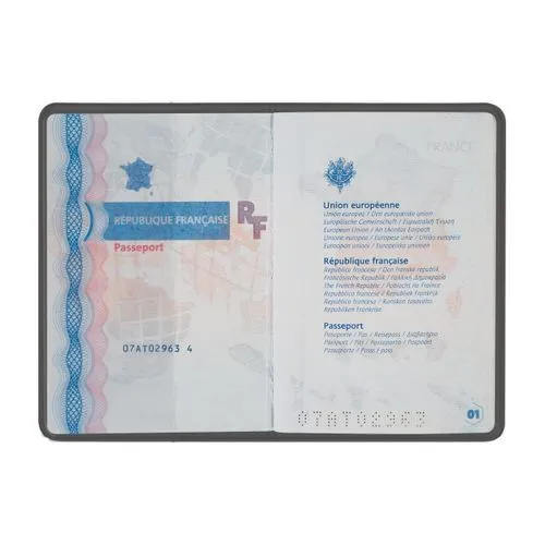 COUV. PASSEPORT PVC IMIT° CUIR