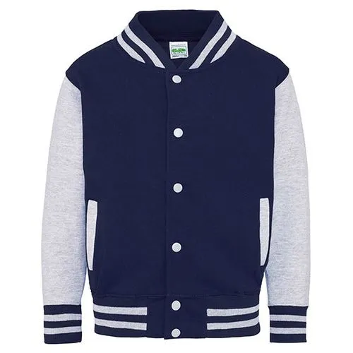 Kids´ Varsity Jacket gris chiné 12/13 ans 1 Kids´ Varsity Jacket