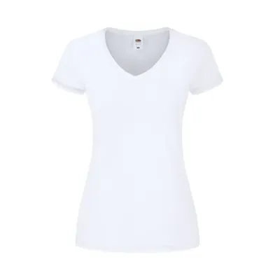 T-Shirt Femme Blanc Iconic V-Neck