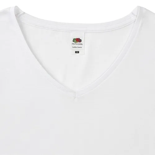 T-Shirt Femme Blanc Iconic V-Neck