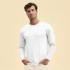 T-Shirt Adulte Blanc Iconic Long Sleeve T
