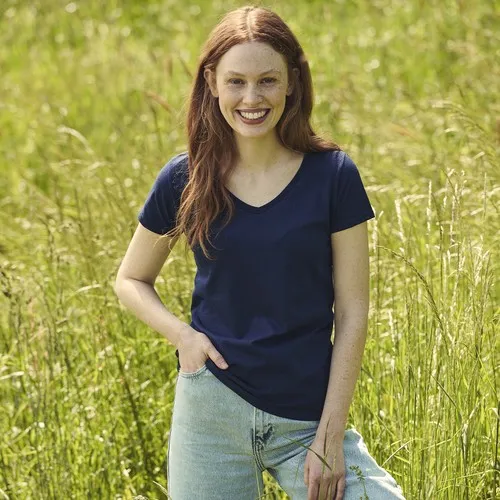 T-Shirt Femme Couleur Iconic V-Neck