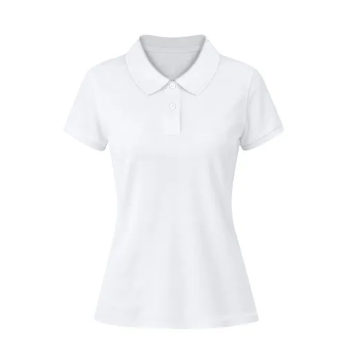 Polo Femme Blanc Koupan à personnaliser