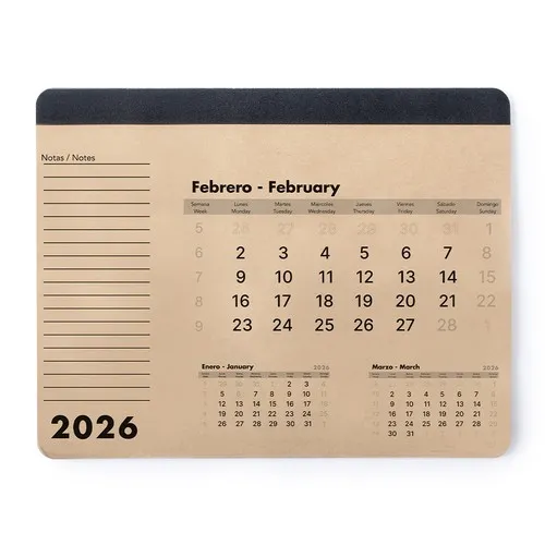 Tapis Souris Calendrier Flen