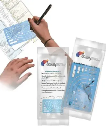 SET REGLE NORMOGRAPHE 125x80x1,5 mm - ASSISTANT DU CONSTAT AMIABLE