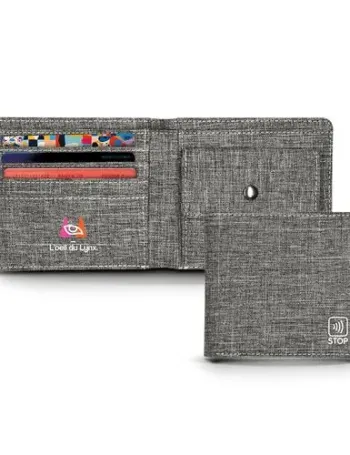 PORTE-MONNAIE PORTE CARTE DE CREDIT AVEC STOP RFID