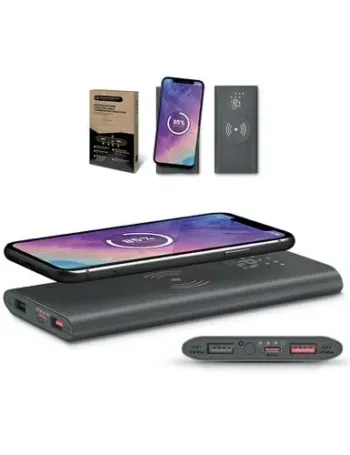 BATTERIE EXTERNE Li-po 8000 mAh ET CHARGEUR PAR INDUCTION 15W