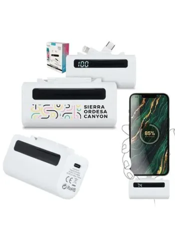 BATTERIE EXTERNE POWER BANK COMPACT 5000 mAh EN rABS