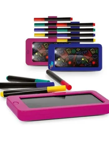 ARDOISE LUMINEUSE NOIRE AVEC LED 14 X 13 cm