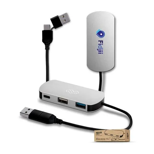 HUB MULTIPORTS EN ALUMINIUM RECYCLE