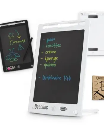 TABLETTE ARDOISE NUMERIQUE LCD COLORE ANTI-EFFACEMENT 8.5 POUCES