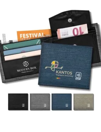 PORTE MONNAIE ANTI RFID EN RPET