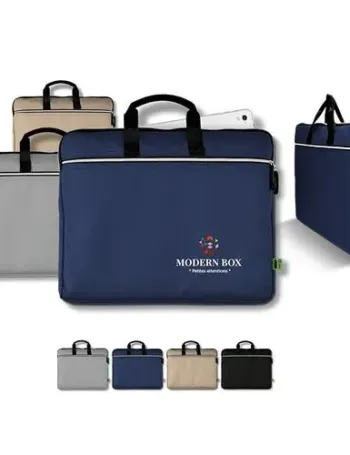 SACOCHE PORTE-DOCUMENT ET ORDINATEUR PORTABLE EN RPET