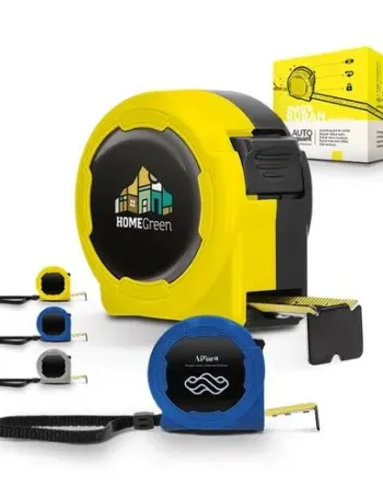 MESURE : METRE RUBAN JAUNE 5 m X 19 mm COQUE PLASTIQUE