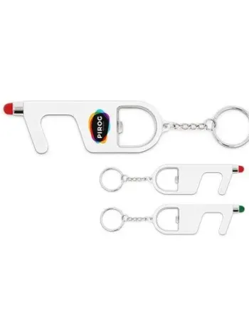 PORTE-CLES 3 EN 1 SANS CONTACT ANTIBACTERIEN