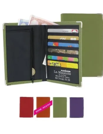 PORTE FEUILLE AVEC ETUI CERTIFICAT D'IMMATRICULATION (ex CARTE GRISE)