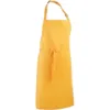 Tablier à bavette Colours”” Premier jaune tournesol 195 g/m² coton taille unique 1 Tablier à bavette "Colours"