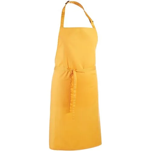 Tablier à bavette Colours”” Premier jaune tournesol 195 g/m² coton taille unique 1 Tablier à bavette "Colours"