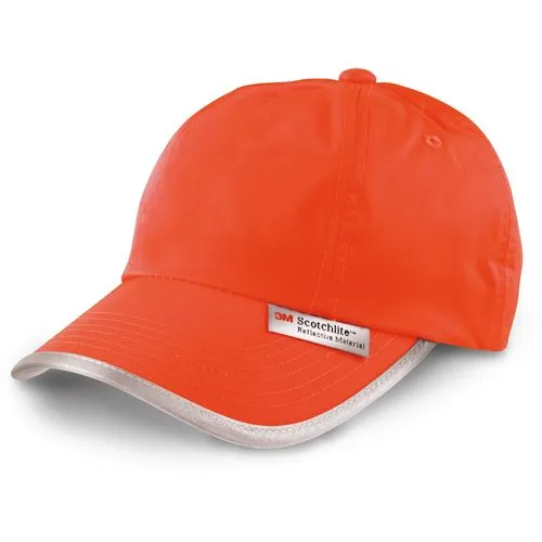 Casquette avec bordures réfléchissantes orange 2 Casquette avec bordures réfléchissantes