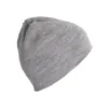 Bonnet en tricot gris métallisé chiné 2 Bonnet en tricot