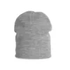 Bonnet en tricot gris métallisé chiné 1 Bonnet en tricot