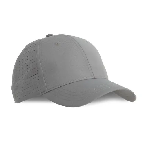 Casquette à panneaux perforé – 6 panneaux cool grey foncé 2 Casquette à panneaux perforé - 6 panneaux