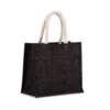 Sac style cabas en toile de jute - modèle moyen