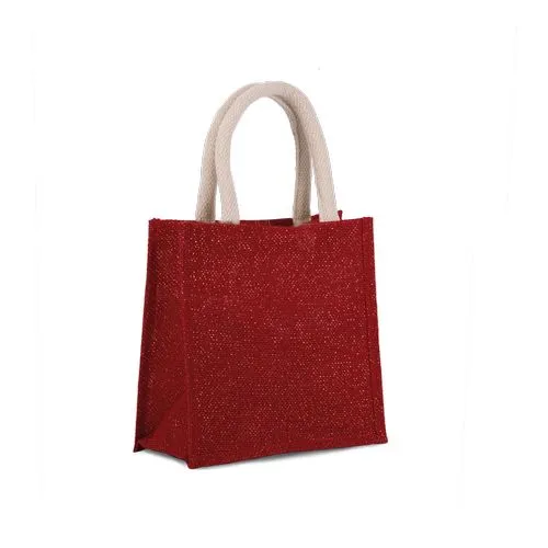 Sac style cabas en toile de jute - petit modèle