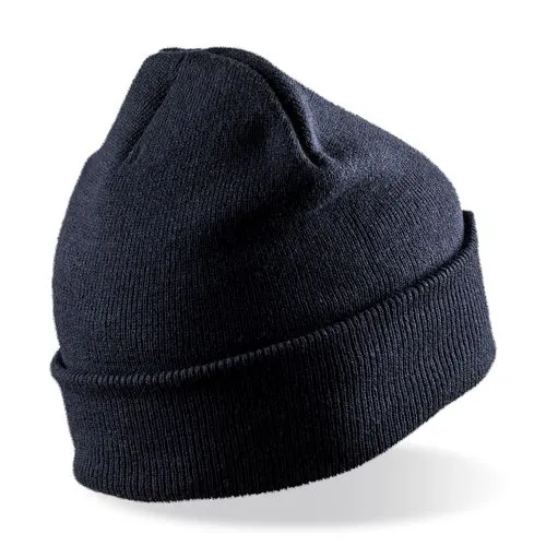 Bonnet imprimable double Tricot bleu marine 2 Bonnet imprimable double Tricot
