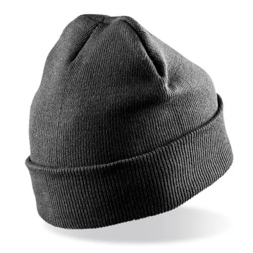 Bonnet imprimable double Tricot gris 2 Bonnet imprimable double Tricot