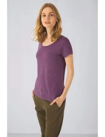 T-shirt Triblend col rond Femme
