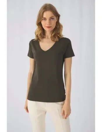 T-shirt Organic Inspire col V Femme