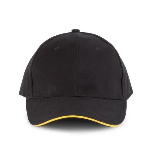 Orlando – casquette 6 panneaux jaune 1 Orlando - casquette 6 panneaux