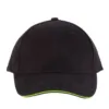 Orlando – casquette 6 panneaux vert citron 1 Orlando - casquette 6 panneaux