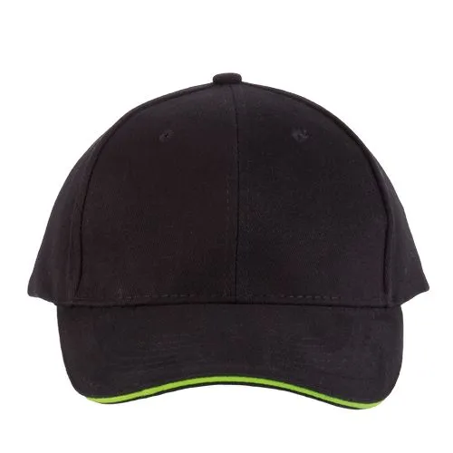 Orlando – casquette 6 panneaux vert citron 1 Orlando - casquette 6 panneaux