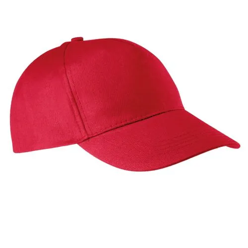 Casquette coton – 5 panneaux k-up rouge 155 g/m² coton taille unique 2 Casquette coton - 5 panneaux