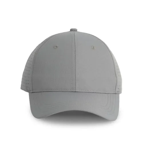 Casquette à panneaux perforé – 6 panneaux cool grey foncé 1 Casquette à panneaux perforé - 6 panneaux