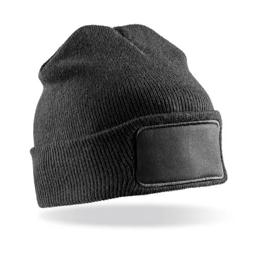 Bonnet imprimable Thinsulate™ recyclé noir 1 Bonnet imprimable Thinsulate™ recyclé