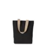 Sac shopping recyclé à fond plat lin 1 Sac shopping recyclé à fond plat