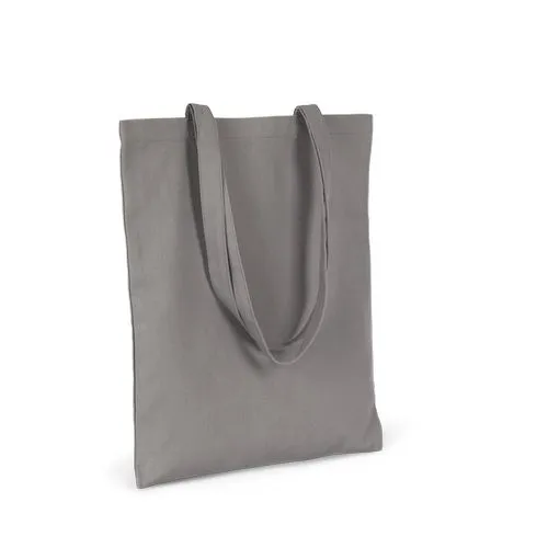 Sac shopping classique coton bio gris métallisé 1 Sac shopping classique coton bio
