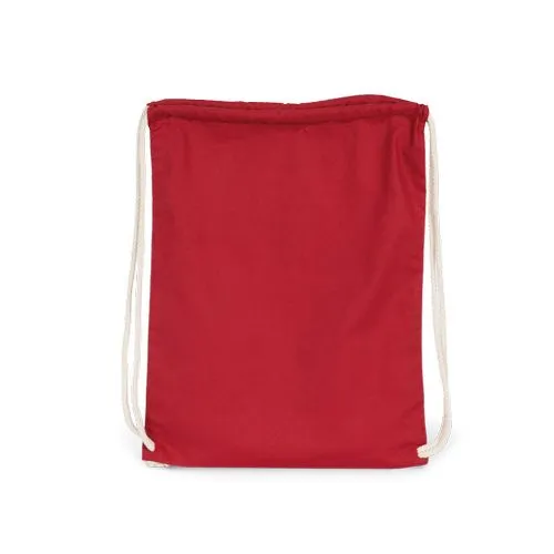 Sac à dos en coton bio avec cordelettes