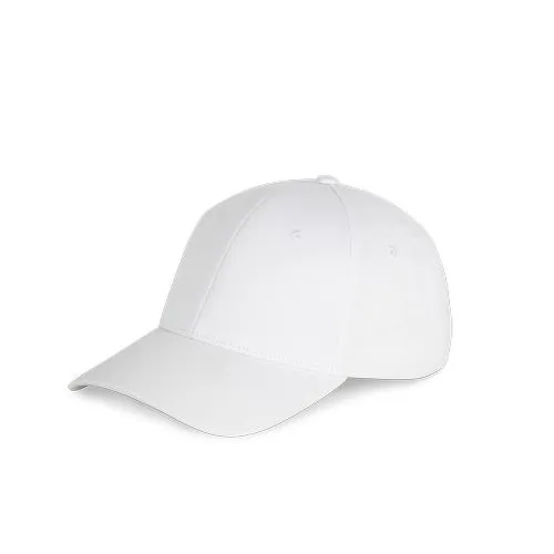 Casquette en coton recyclé – 6 panneaux blanc 2 Casquette en coton recyclé - 6 panneaux