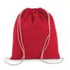 Petit sac à dos en coton bio avec cordelettes